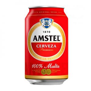 Cerveza Amstel bote 33cl.