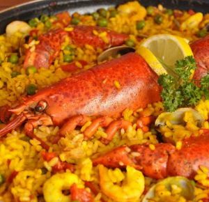 Paella de bogavante por encargo