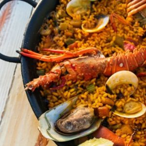 Paella de marisco por encargo