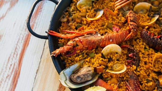 Paella de marisco por encargo