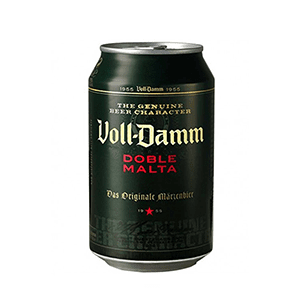 Cerveza voll-damm bote 33cl.